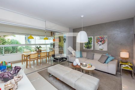 Sala de apartamento à venda com 4 quartos, 141m² em Buritis, Belo Horizonte