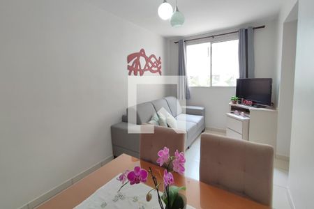 Sala de Estar e Jantar de apartamento para alugar com 2 quartos, 50m² em Loteamento Parque São Martinho, Campinas