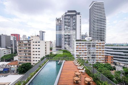  Varanda - Vista de apartamento para alugar com 3 quartos, 124m² em Jardim Paulistano, São Paulo