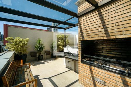 Studio para alugar com 27m², 1 quarto e 1 vagaChurrasqueira