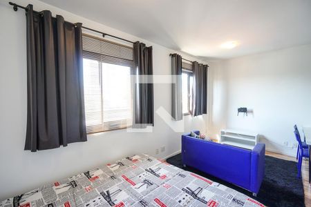 Sala e quarto de kitnet/studio para alugar com 1 quarto, 27m² em Tatuapé, São Paulo