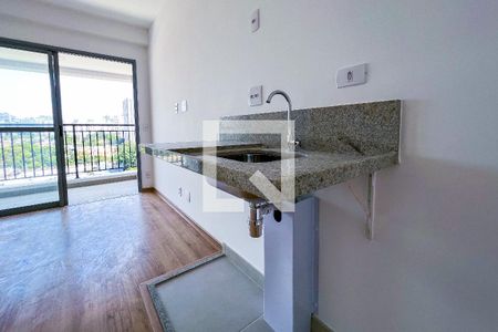 Sala/Cozinha de apartamento para alugar com 1 quarto, 31m² em Moema, São Paulo