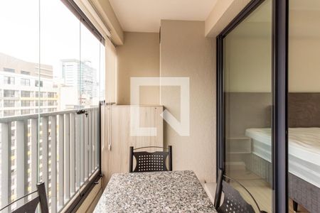 Studio - Varanda de kitnet/studio para alugar com 1 quarto, 23m² em Bela Vista, São Paulo