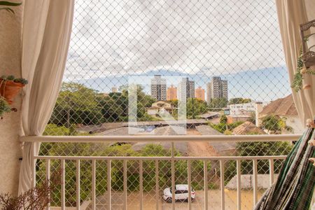 Varanda da Sala de apartamento à venda com 3 quartos, 76m² em Jardim Carvalho, Porto Alegre