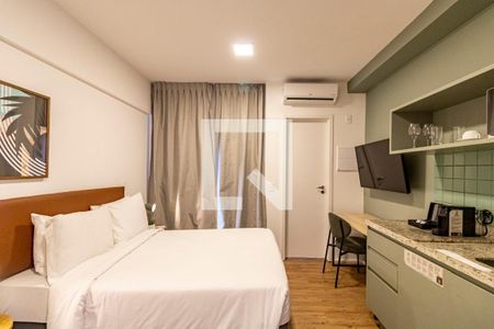 Studio - Quarto e Cozinha de kitnet/studio para alugar com 1 quarto, 22m² em Vila Mariana, São Paulo