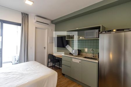 Studio - Quarto e Cozinha de kitnet/studio para alugar com 1 quarto, 22m² em Vila Mariana, São Paulo