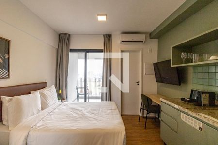 Studio - Quarto e Cozinha de kitnet/studio para alugar com 1 quarto, 22m² em Vila Mariana, São Paulo