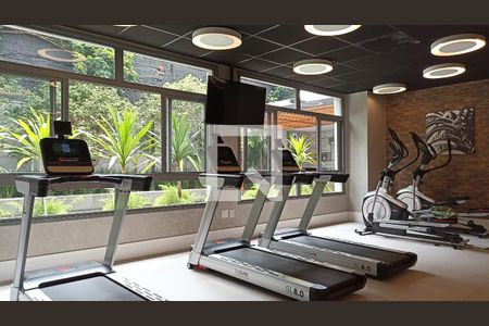 Apartamento para alugar com 30m², 1 quarto e 1 vaga Apartamento para alugar com 30m², 1 quarto e 1 vagaÁrea comum - Academia