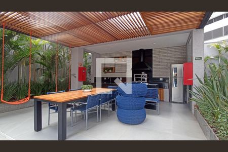 Apartamento para alugar com 30m², 1 quarto e 1 vaga Apartamento para alugar com 30m², 1 quarto e 1 vagaÁrea comum - Churrasqueira