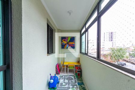 Varanda Gourmet de apartamento à venda com 3 quartos, 107m² em Vila Mussolini, São Bernardo do Campo