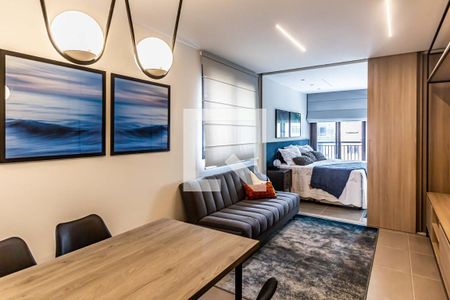 Sala de apartamento à venda com 1 quarto, 46m² em Santa Cecilia, São Paulo