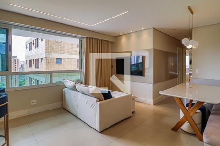 Sala de apartamento para alugar com 2 quartos, 71m² em Funcionários, Belo Horizonte