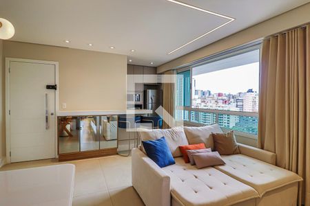 Sala de apartamento para alugar com 2 quartos, 71m² em Funcionários, Belo Horizonte