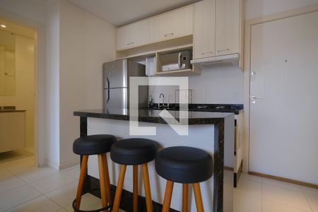 Cozinha de apartamento para alugar com 1 quarto, 43m² em Centro, Curitiba