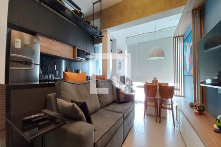 Sala de apartamento à venda com 1 quarto, 46m² em Cambuí, Campinas