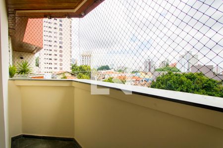 Varanda da sala de apartamento à venda com 3 quartos, 111m² em Vila Gilda, Santo André