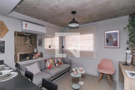 Sala de apartamento à venda com 1 quarto, 36m² em Jardim Jamaica, Santo André