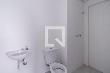 Banheiro de apartamento à venda com 1 quarto, 35m² em Jardim Jamaica, Santo André
