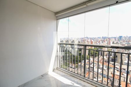 Varanda da Sala de apartamento para alugar com 2 quartos, 52m² em Brás, São Paulo