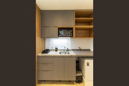 Studio para alugar com 22m², 1 quarto e sem vagaCozinha - Microondas
