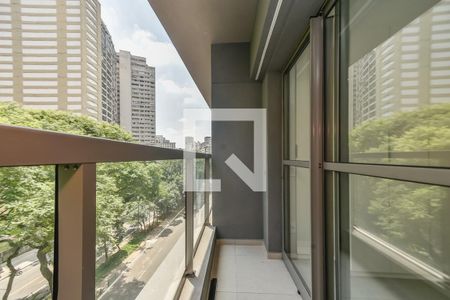 Studio para alugar com 27m², 1 quarto e sem vaga Studio para alugar com 27m², 1 quarto e sem vagaVaranda
