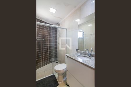 Banheiro da Suite de apartamento à venda com 2 quartos, 128m² em Vila Alzira, Santo André