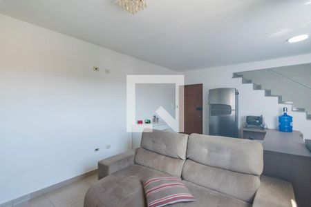 Sala de apartamento à venda com 2 quartos, 128m² em Vila Alzira, Santo André