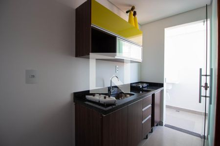 Detalhe cozinha de kitnet/studio para alugar com 1 quarto, 28m² em Cidade Antônio Estêvão de Carvalho, São Paulo