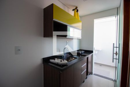 Detalhe cozinha de kitnet/studio para alugar com 1 quarto, 28m² em Cidade Antônio Estêvão de Carvalho, São Paulo