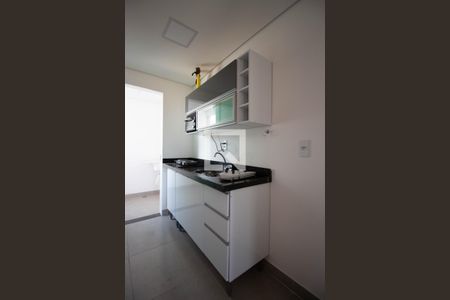 Studio para alugar com 25m², 1 quarto e sem vagadetalhe da cozinha