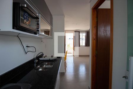 Studio para alugar com 25m², 1 quarto e sem vagadetalhe da cozinha