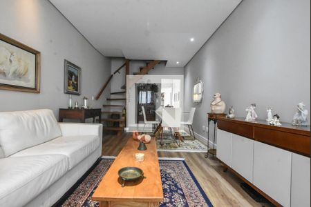 Sala de Estar de casa de condomínio à venda com 3 quartos, 136m² em Campo Belo, São Paulo