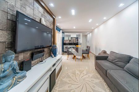 Sala de apartamento à venda com 3 quartos, 87m² em Vila Valparaiso, Santo André