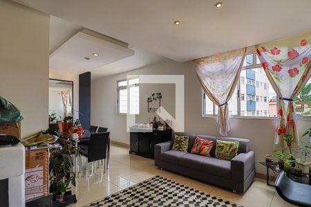 Sala de apartamento à venda com 3 quartos, 90m² em Palmares, Belo Horizonte