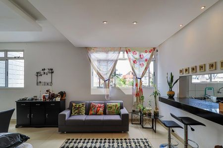 Sala de apartamento à venda com 3 quartos, 90m² em Palmares, Belo Horizonte