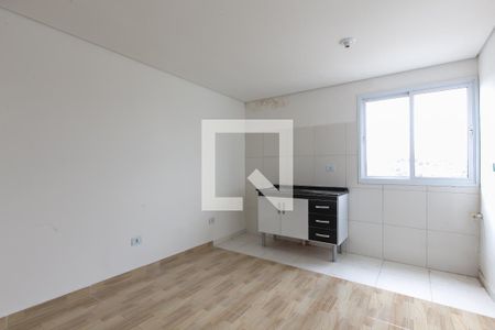 Sala - Cozinha de apartamento para alugar com 2 quartos, 50m² em Vila Carmosina, São Paulo