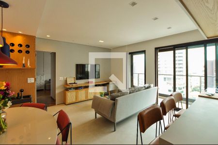 Sala de apartamento para alugar com 1 quarto, 72m² em Vila Madalena, São Paulo