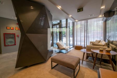 Studio para alugar com 33m², 1 quarto e 1 vagaHall social