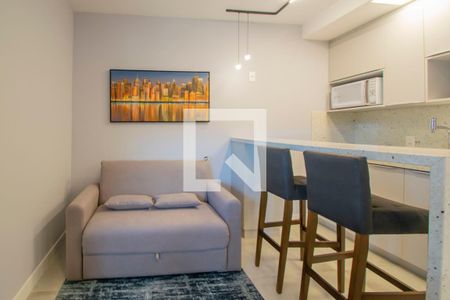 Sala/Cozinha de kitnet/studio para alugar com 1 quarto, 33m² em Centro Histórico, Porto Alegre
