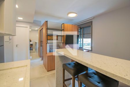 Sala/Cozinha de kitnet/studio para alugar com 1 quarto, 33m² em Centro Histórico, Porto Alegre