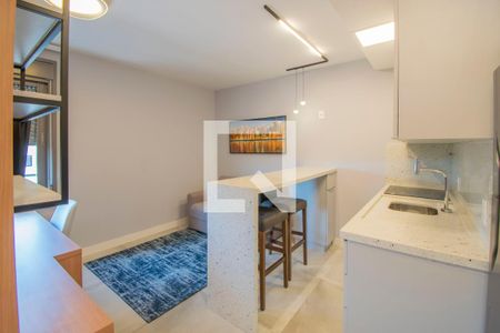 Sala/Cozinha de kitnet/studio para alugar com 1 quarto, 33m² em Centro Histórico, Porto Alegre