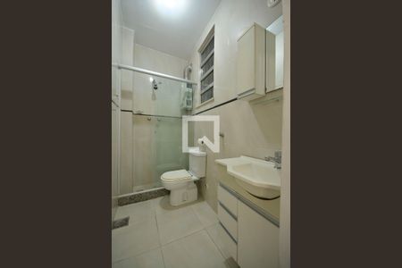 Banheiro de kitnet/studio à venda com 1 quarto, 21m² em Catete, Rio de Janeiro