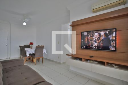 Sala de Estar e Jantar de apartamento para alugar com 2 quartos, 89m² em Ponta da Praia, Santos