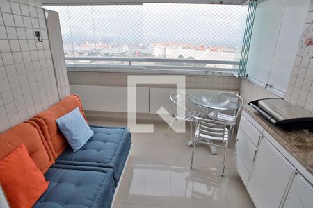 Varanda da Sala de apartamento para alugar com 2 quartos, 89m² em Ponta da Praia, Santos