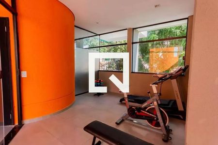 Área comum - Academia de kitnet/studio para alugar com 1 quarto, 43m² em Vila São Pedro, Santo André