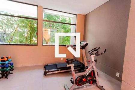 Área comum - Academia de kitnet/studio para alugar com 1 quarto, 43m² em Vila São Pedro, Santo André