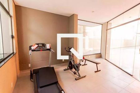Área comum - Academia de kitnet/studio para alugar com 1 quarto, 43m² em Vila São Pedro, Santo André