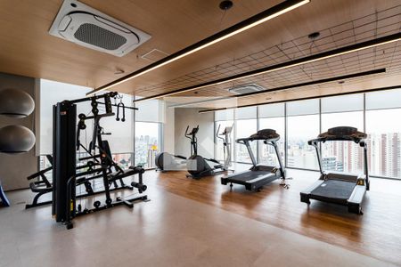Studio à venda com 30m², 1 quarto e sem vaga Studio à venda com 30m², 1 quarto e sem vagaÁrea comum (Rooftop) - Academia