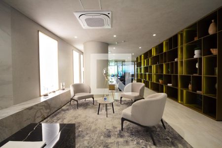 Studio à venda com 27m², 1 quarto e sem vaga Studio à venda com 27m², 1 quarto e sem vagaHall social