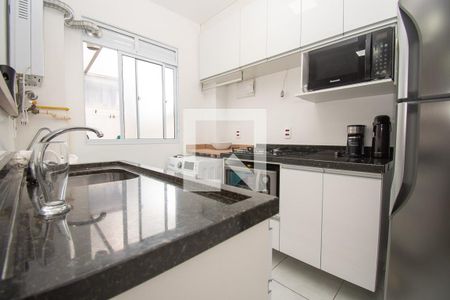 cozinha de apartamento à venda com 2 quartos, 48m² em Canudos, Novo Hamburgo